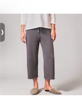 Frank & Eileen Catherine Crop Wide Leg Sweatpants Light Purple Cotton Size M